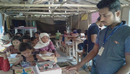 A ROHINGYA FATHER CRIES FOR CHILD EDUCATION